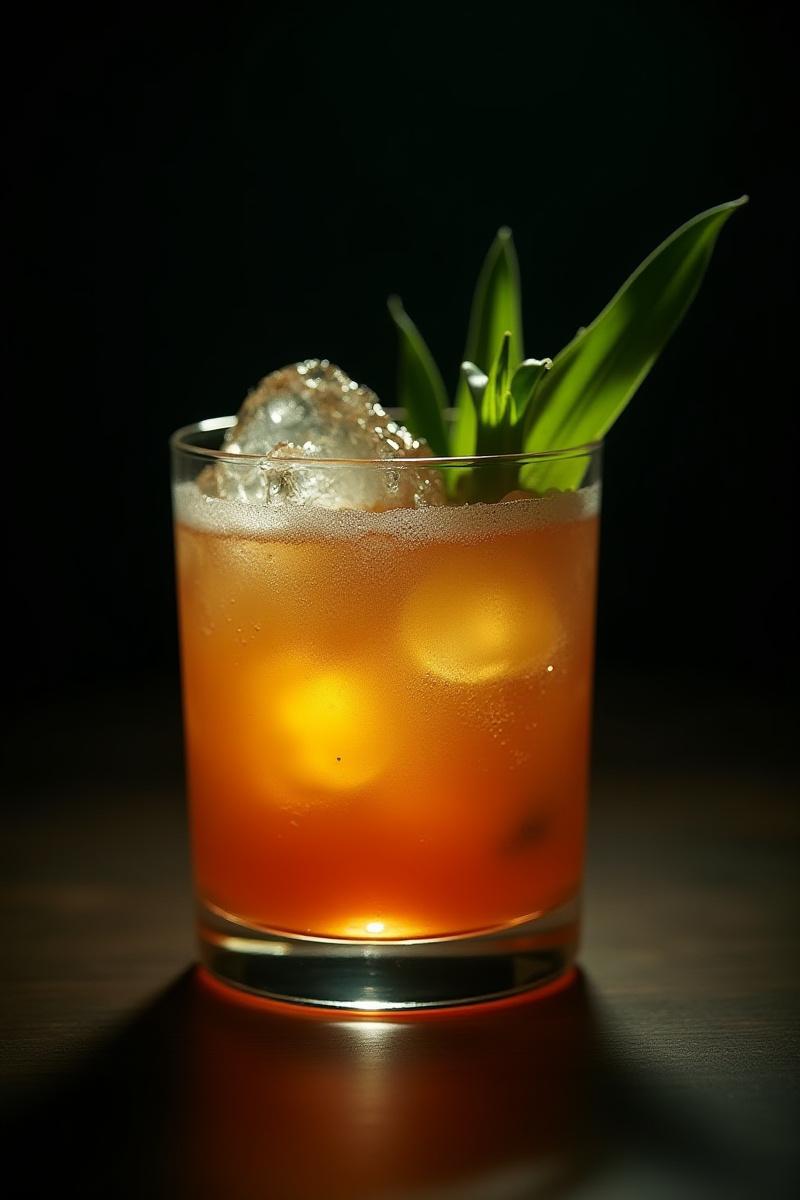 Close-up of a meticulously styled cocktail for a high-end bar campaign.